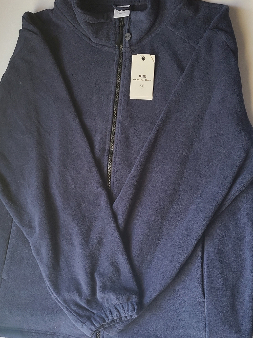 Men's Navy Full-Zip Fleece Jacket